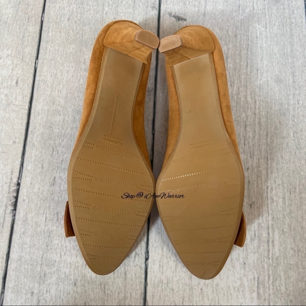 Stuart Weitzman *RARE* NIB caramel suede buckle pumps *shop@iamwarrior - Picture 10 of 12